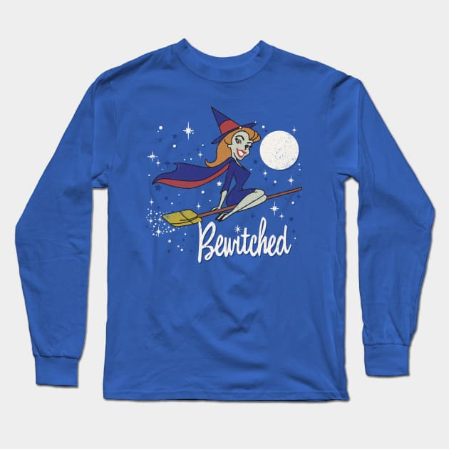 Bewitched Worn Long Sleeve T-Shirt by Alema Art